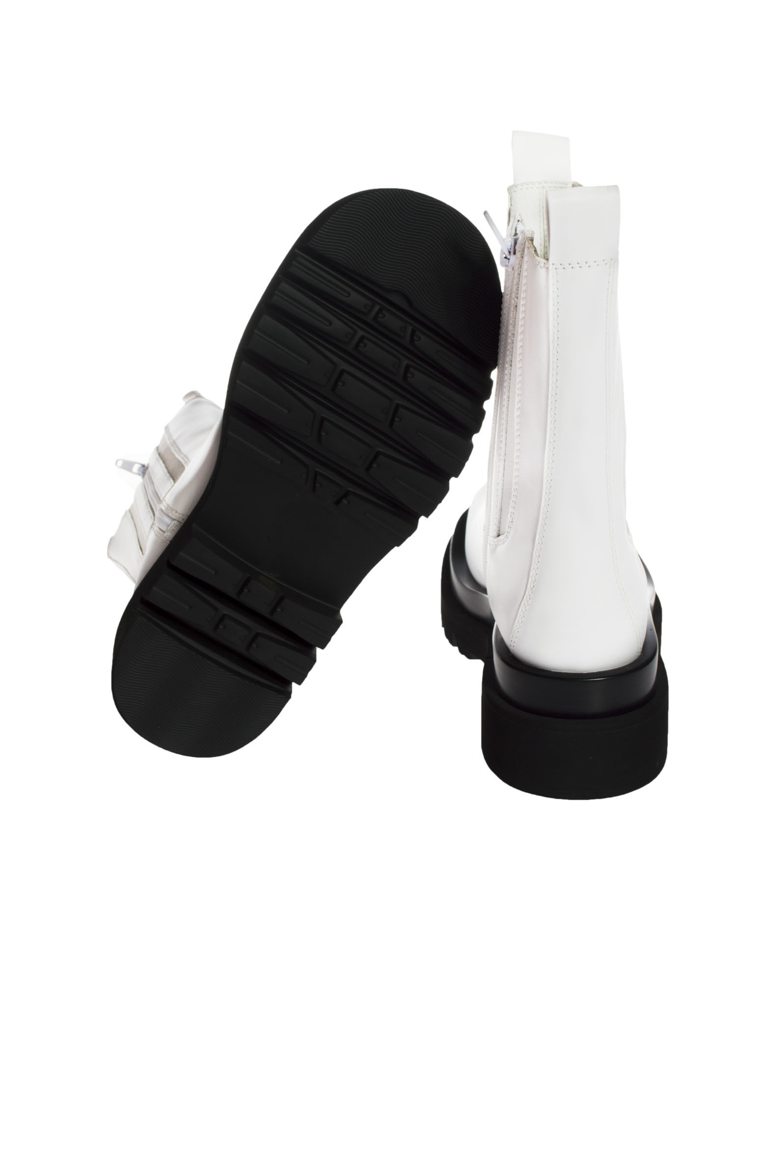 Ботинки жен. АРТ.TANKED,бел,н.к-тек/н.к