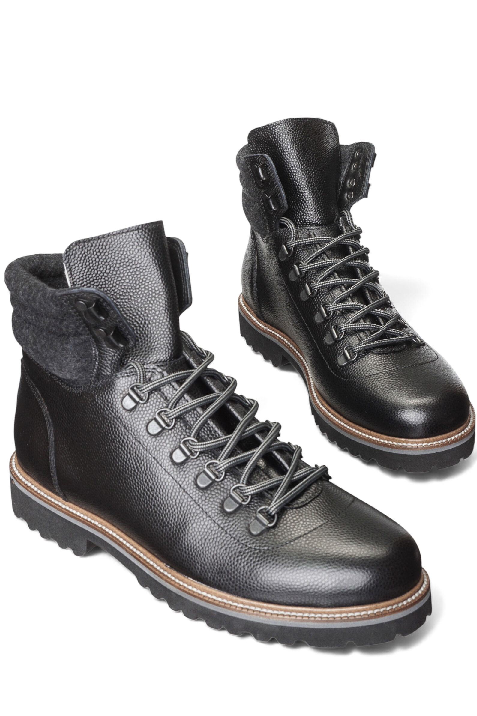 Ботинки муж. АРТ.23850B094,чер,н.к-тек/н.к-байка