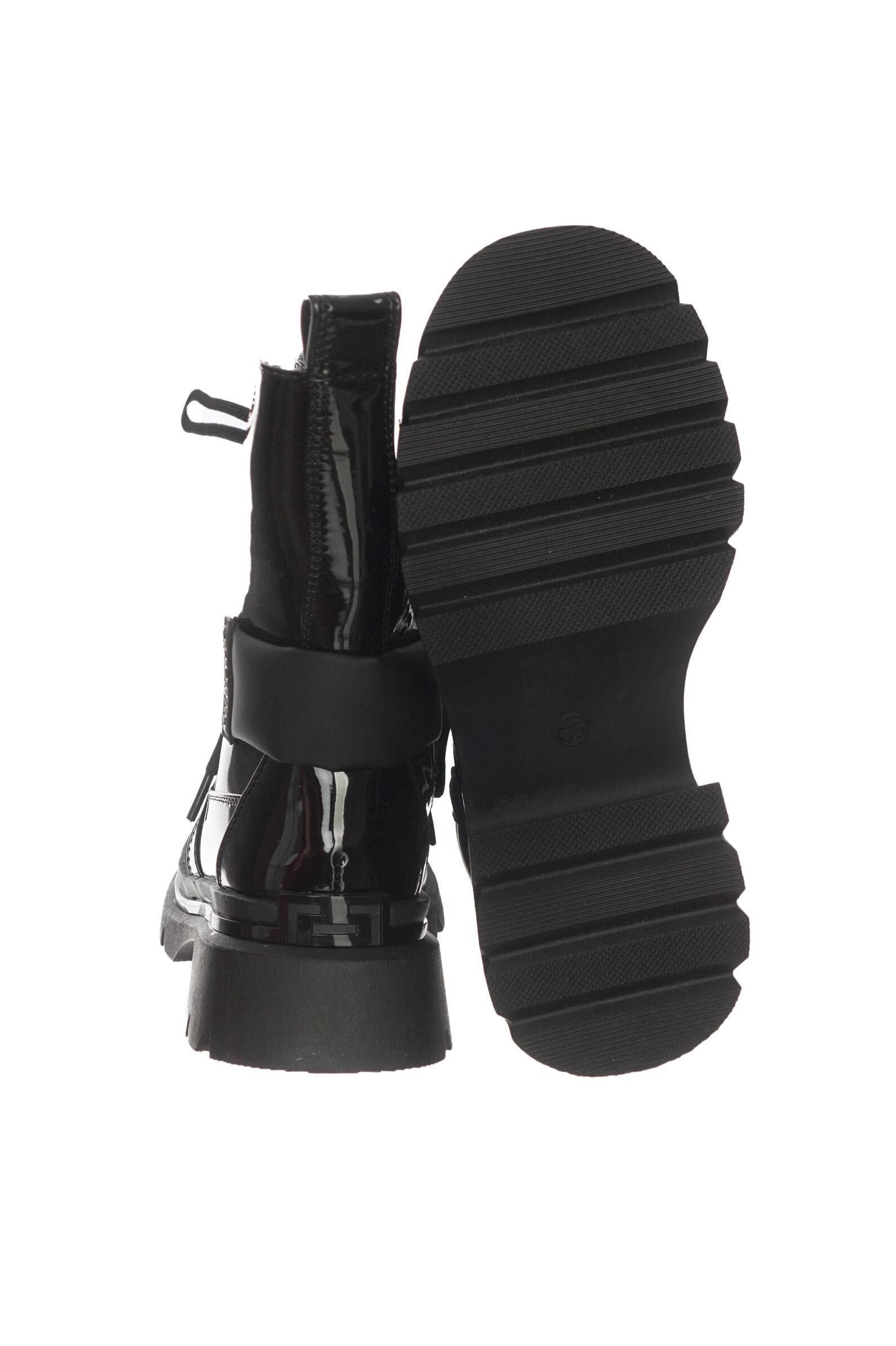 Ботинки дев. АРТ.58-0295C,чер,и.л/тек