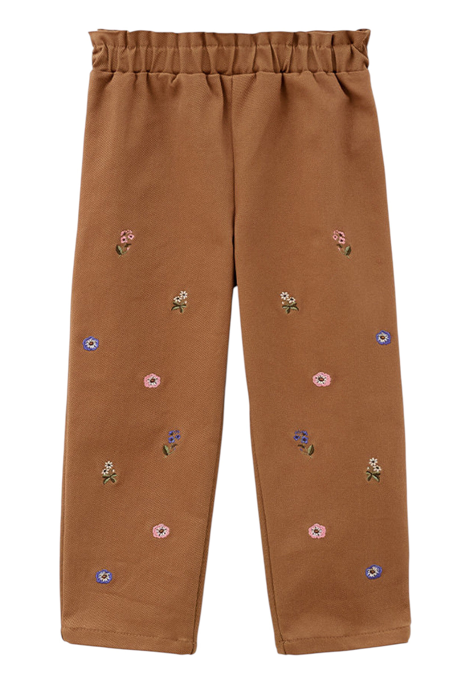 Брюки дев. АРТ.252012,беж,хл-пэ-эл