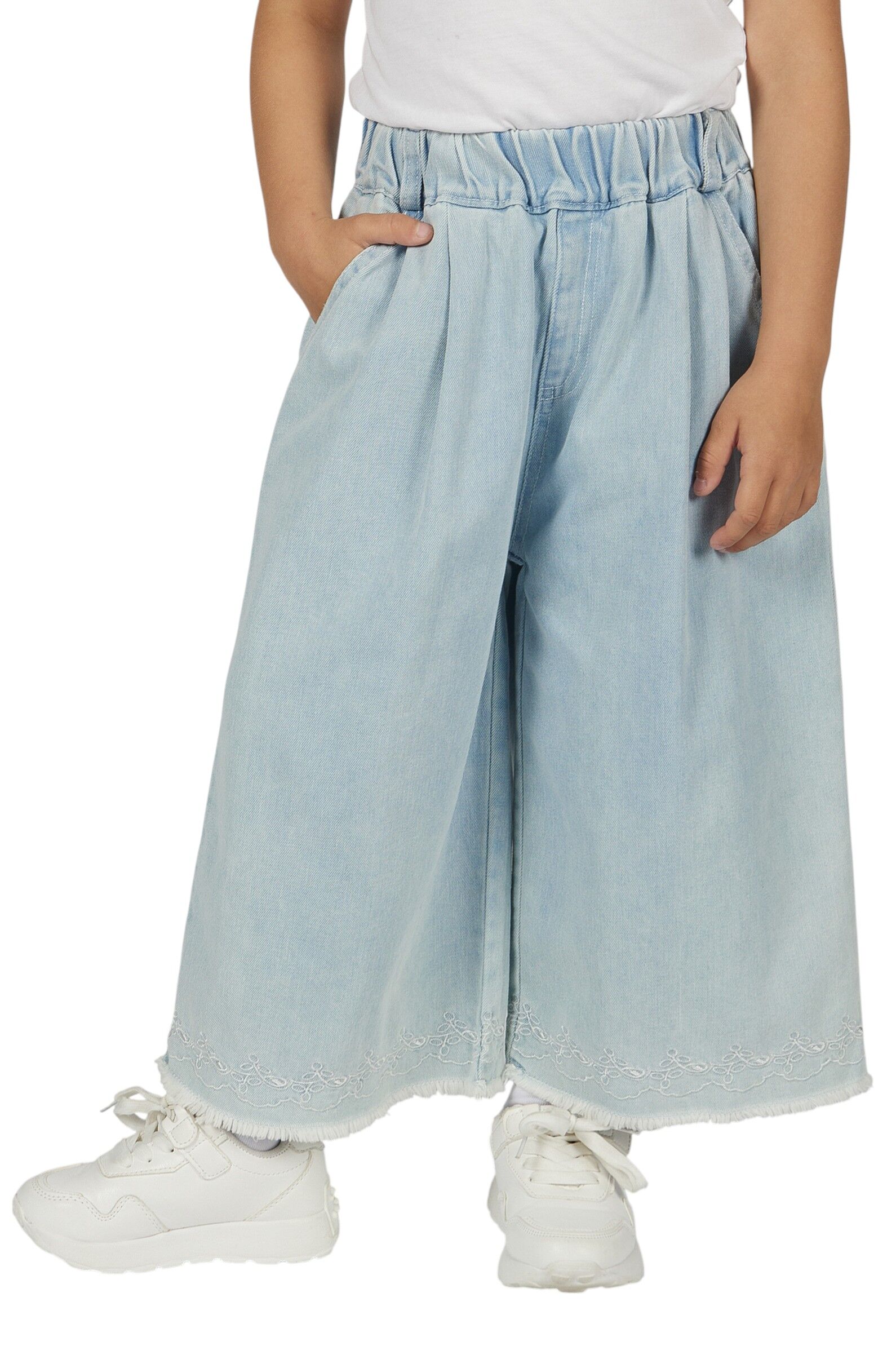 Джинсы дев. АРТ.G-JN26123,син,хл