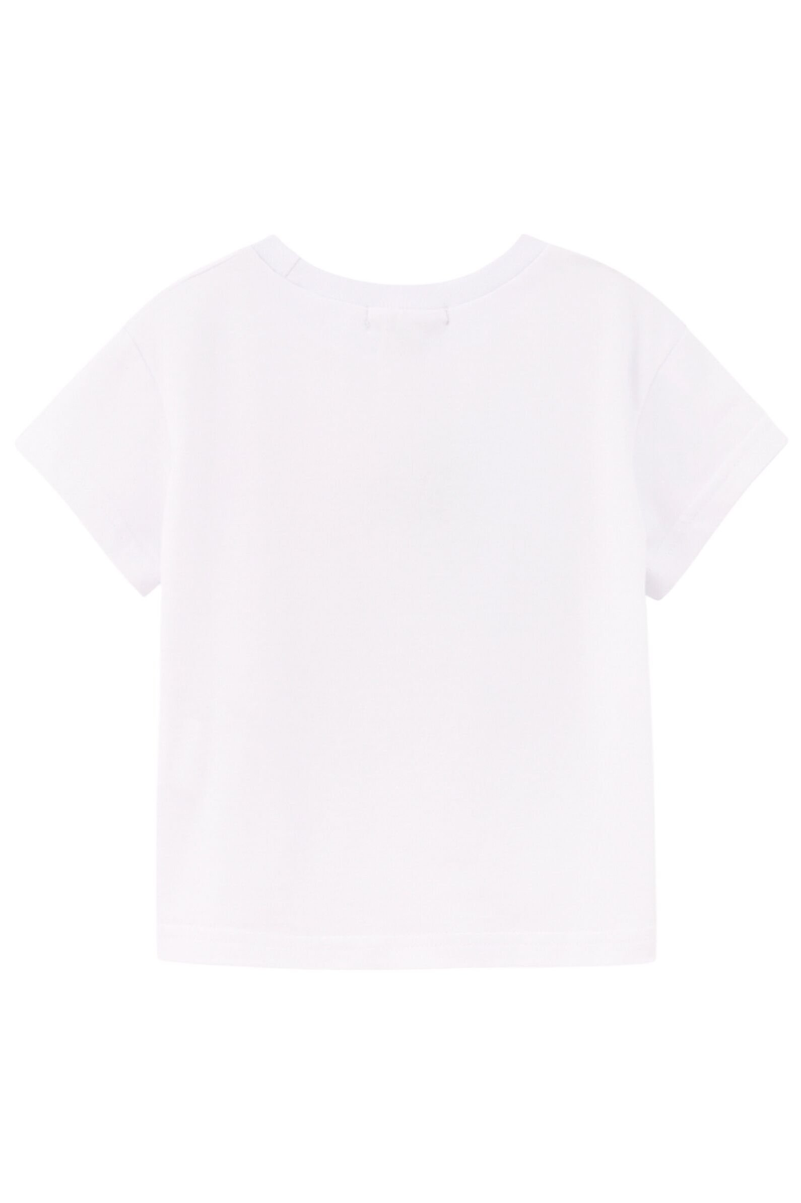 Футболка дев. АРТ.250015,бел-мул,хл-эл