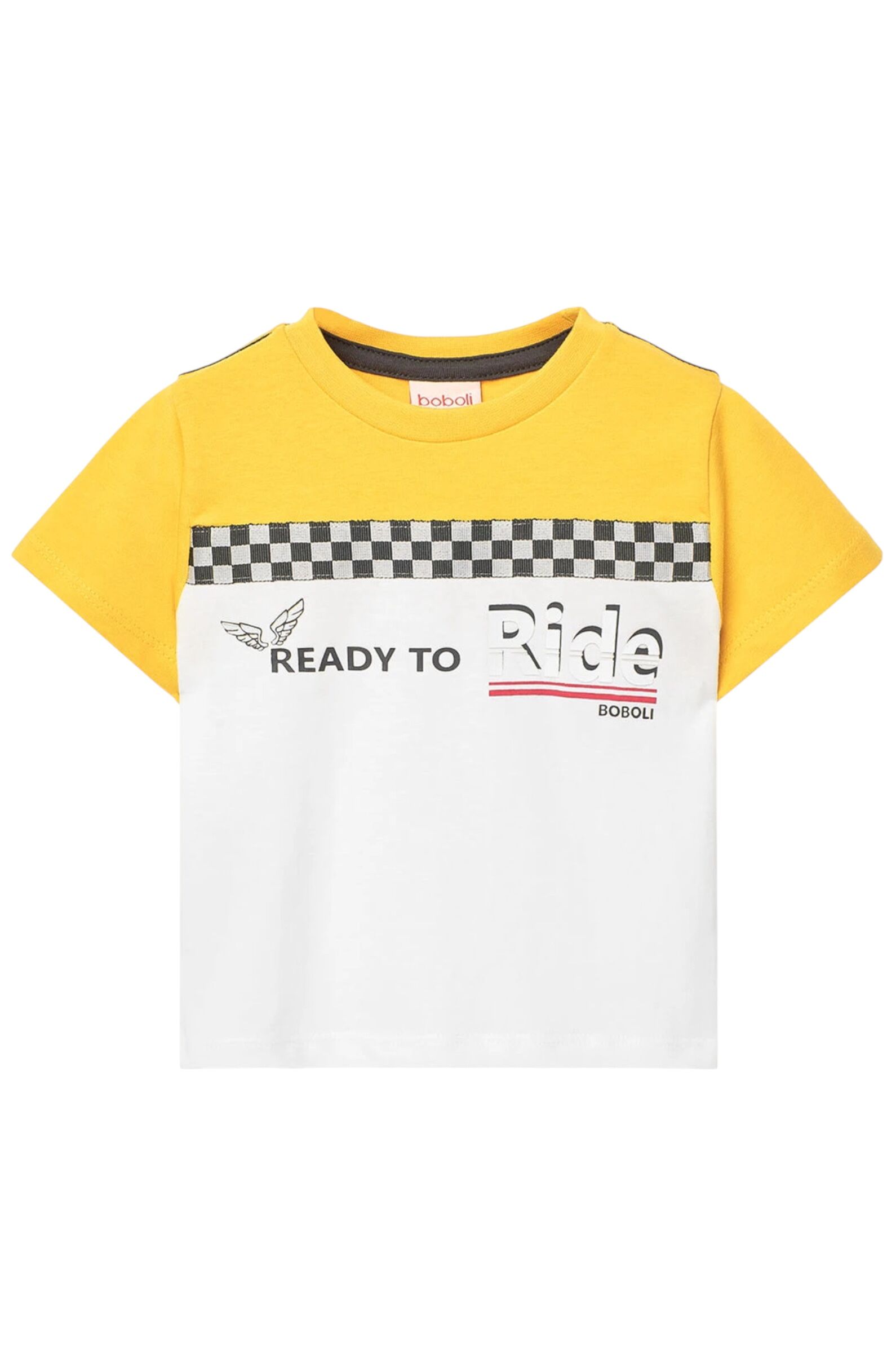 Футболка мал. АРТ.341064,бел-жел,хл