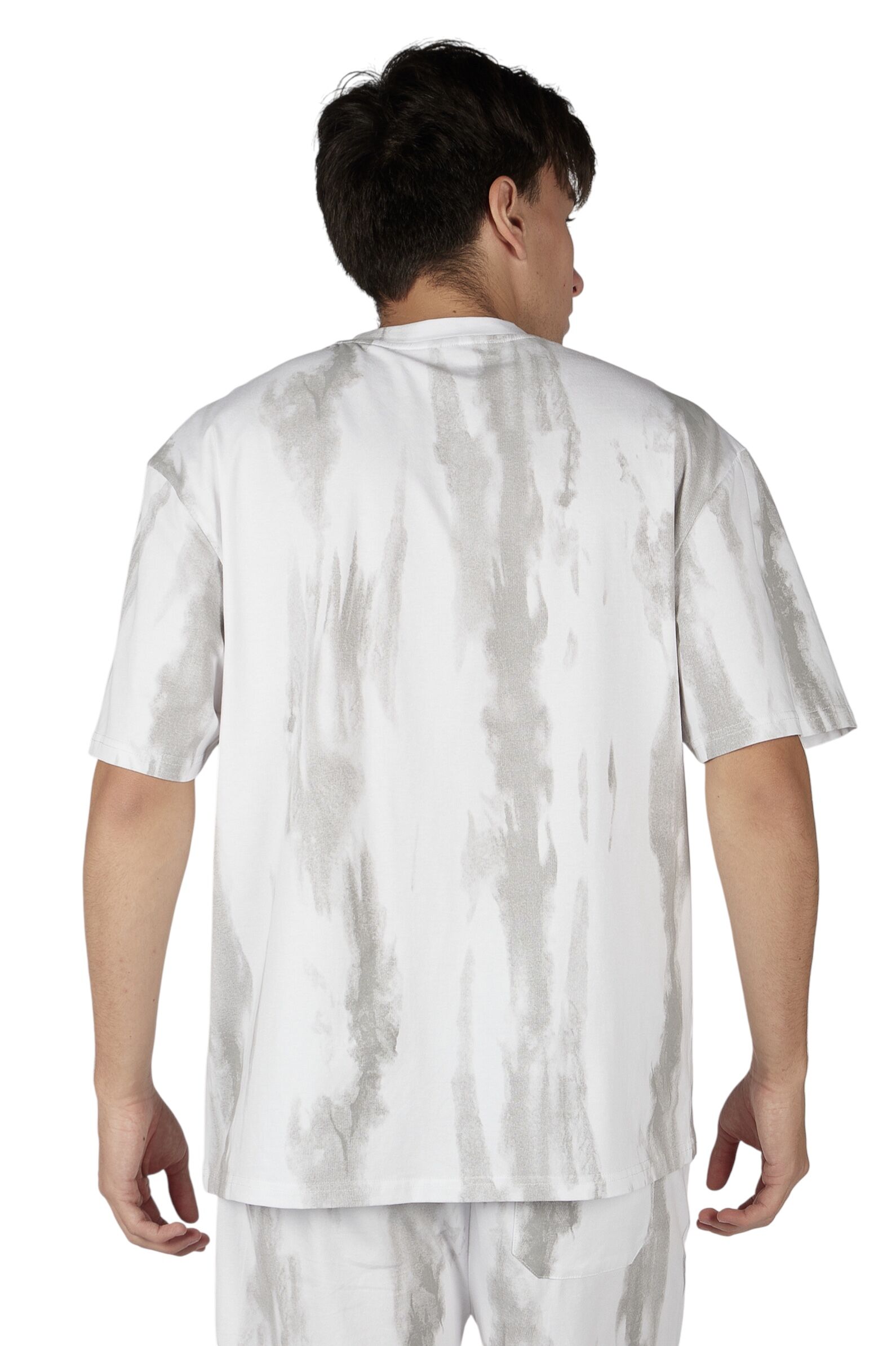 Футболка АРТ.B-TS36027,бел-сер,хл-эл