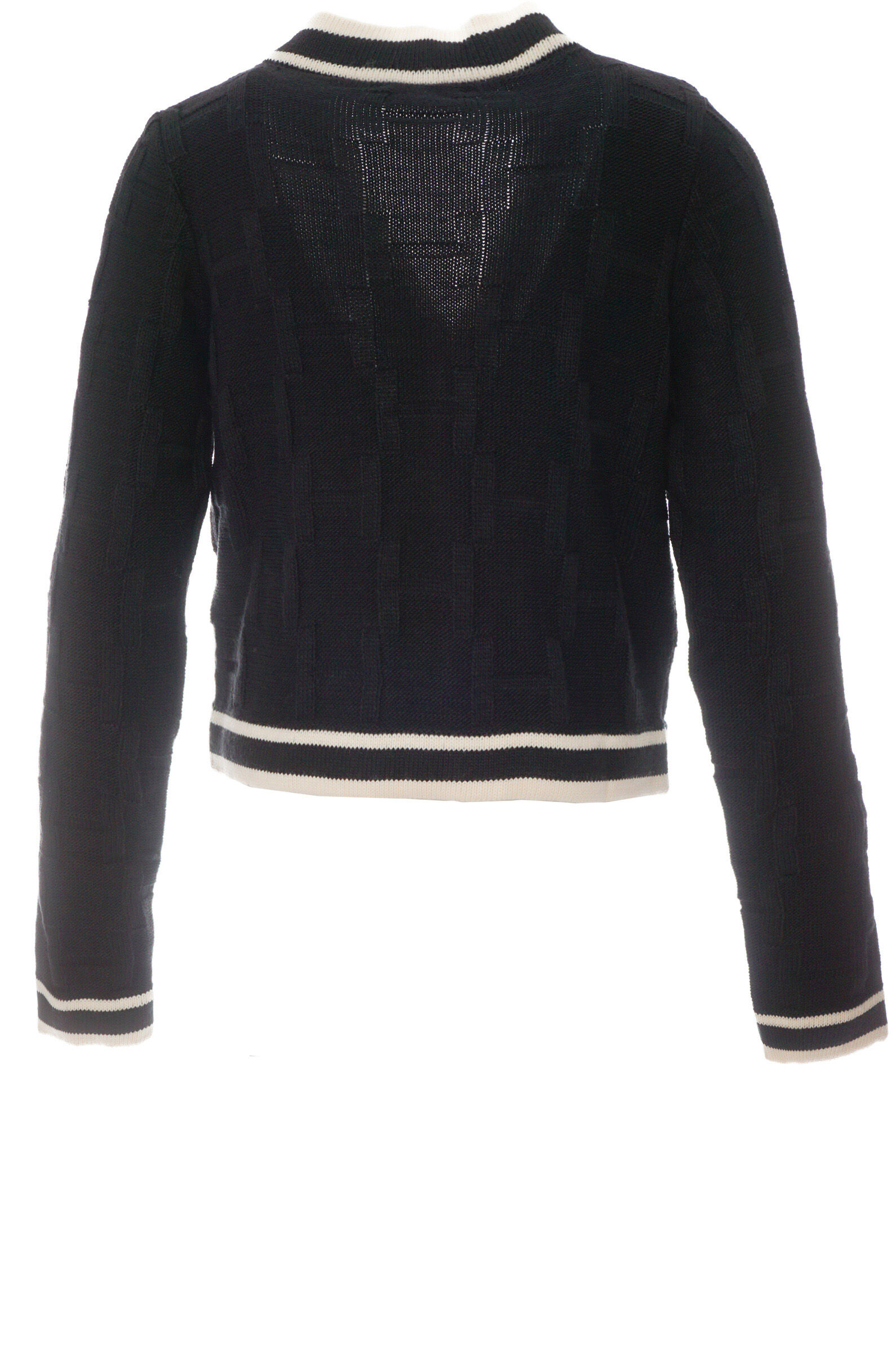 Кардиган дев. АРТ.8523,чер-беж,хл-акр