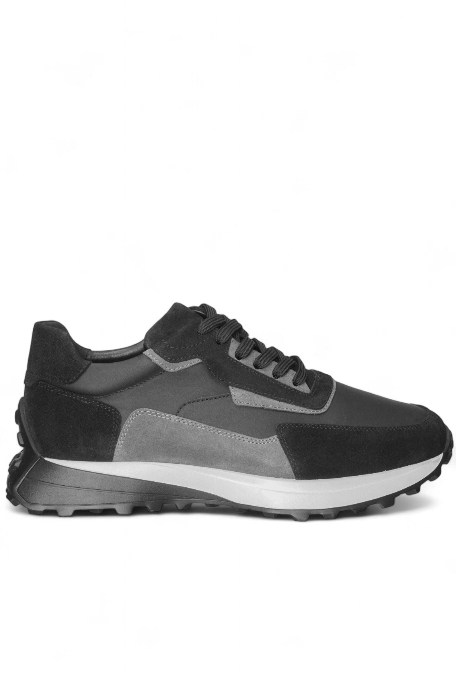 Кроссовки муж.АРТ.L5246,чер-сер,н.к-з/н.к