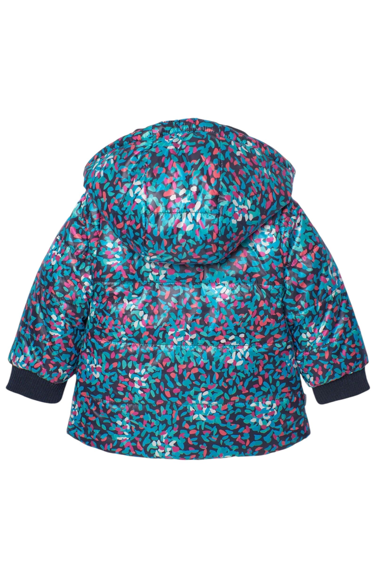 Куртка дев. АРТ.229182,чер-мул,пэ/пэ