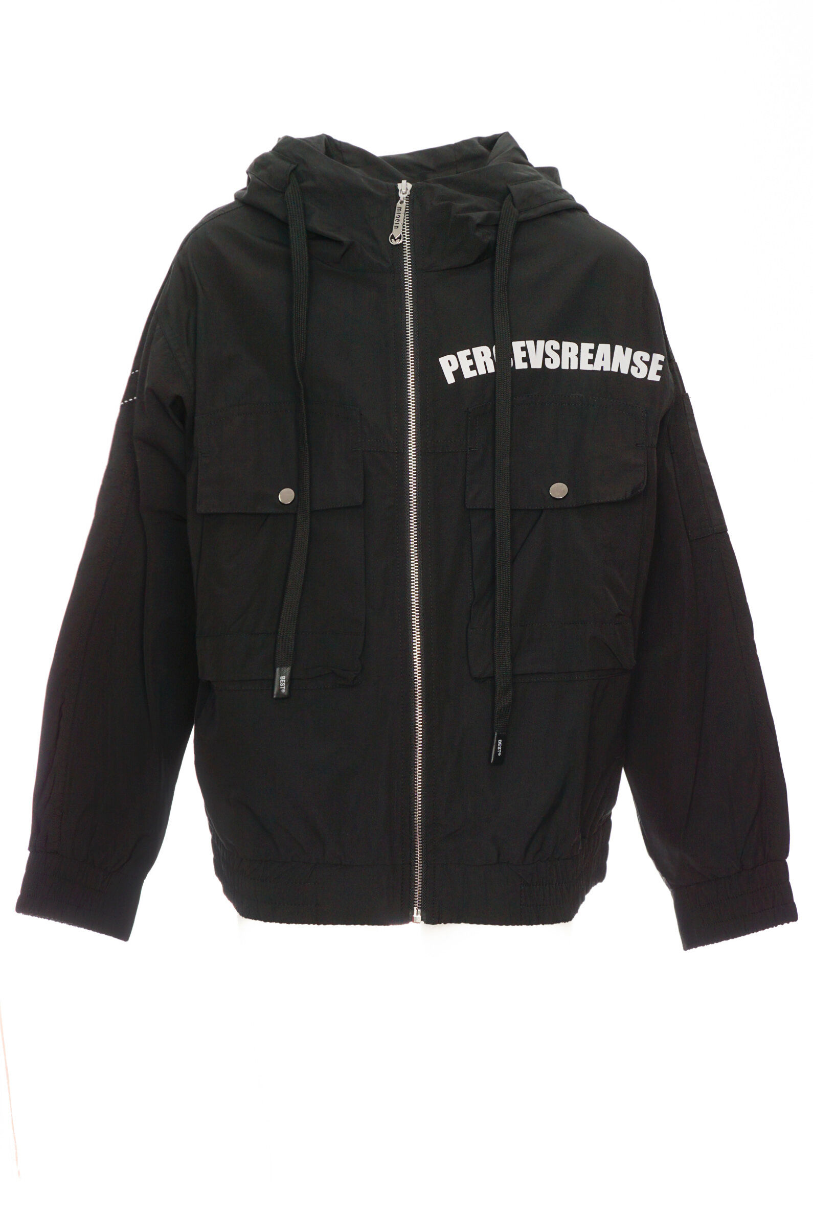 Куртка мал. АРТ.B-JCK34464,чер,пэ-пэ