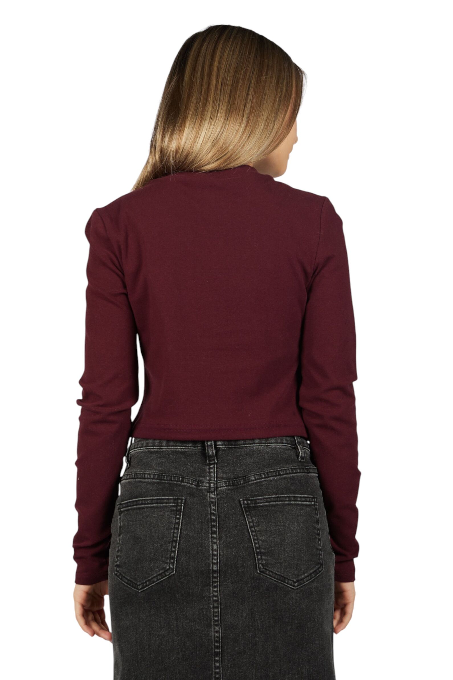 Лонгслив дев. АРТ.G-TN25441,бордо,хл-эл