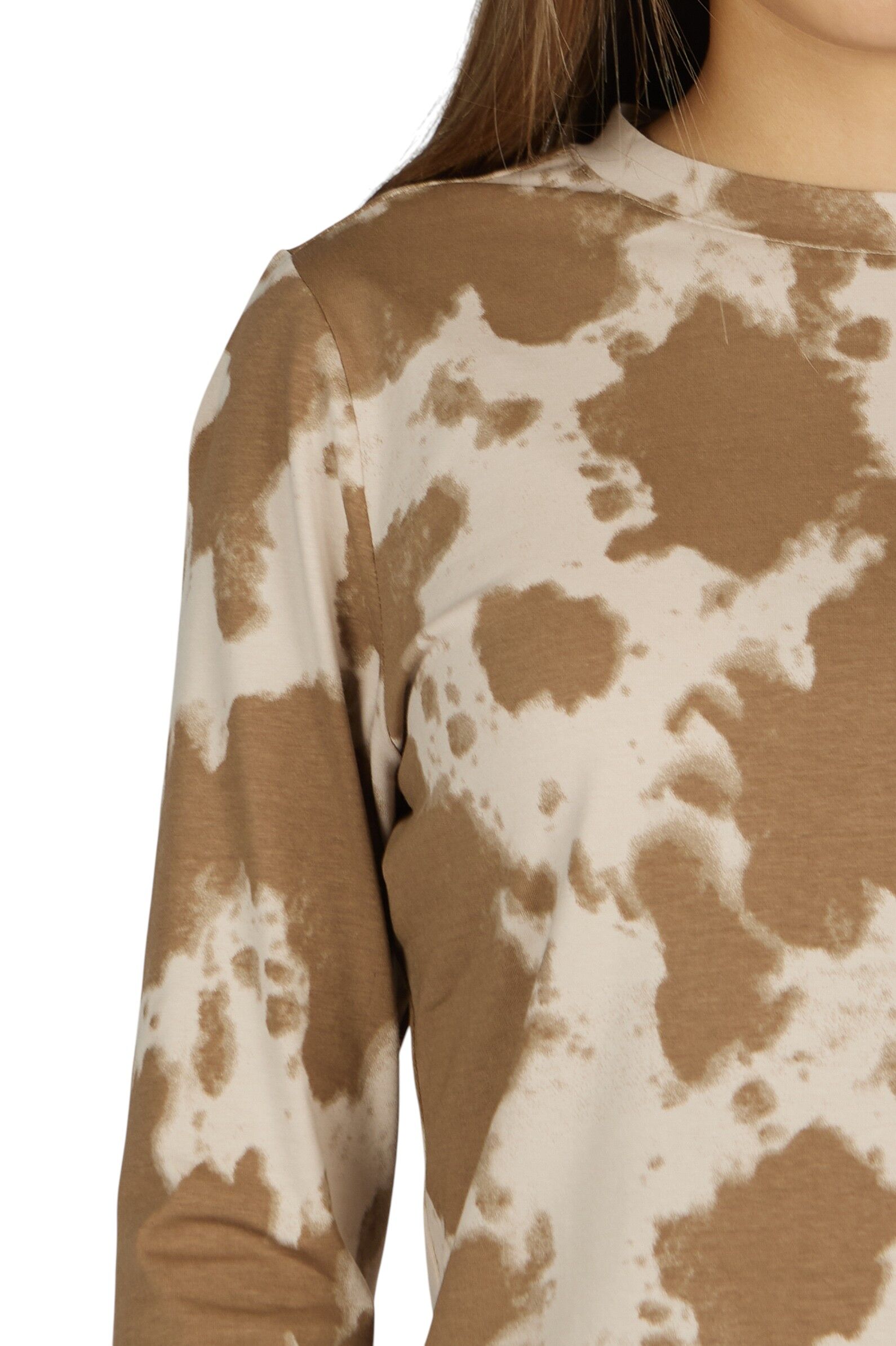 Лонгслив дев.АРТ.G-TN26081,беж-кор,хл-эл