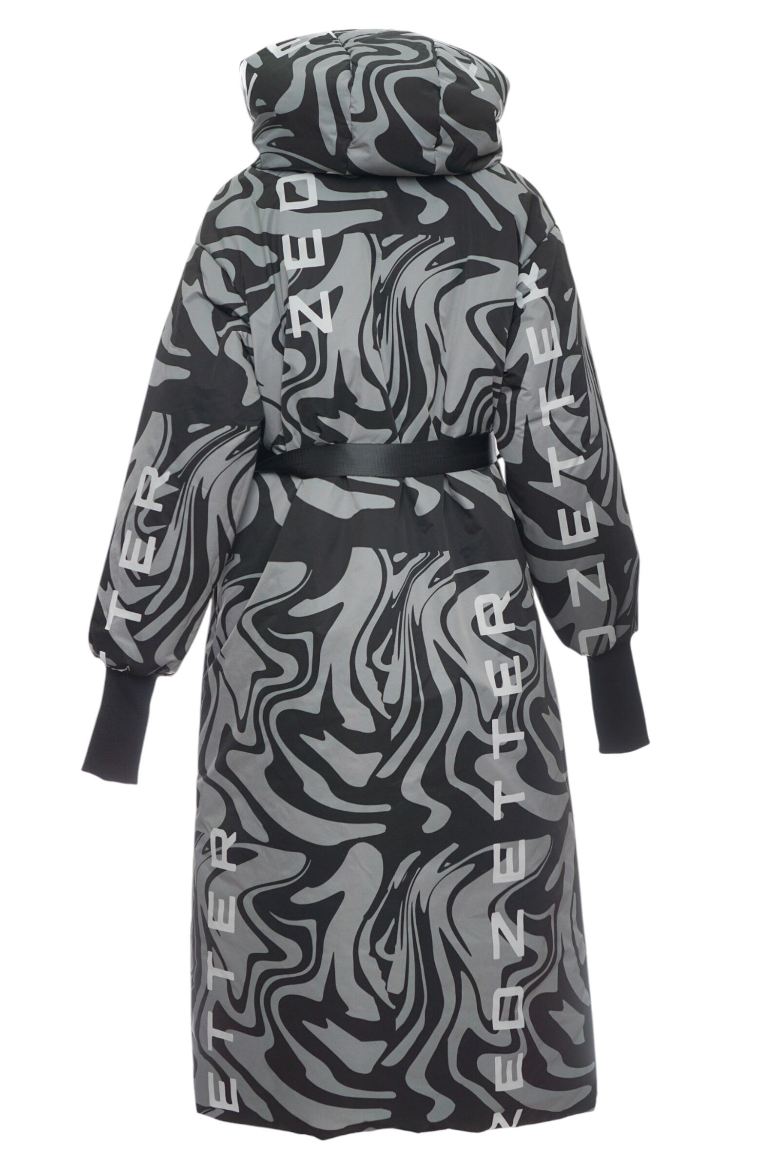 Пальто дев. АРТ.Trial Black/Grey,сер-чер,полиэф/аляс