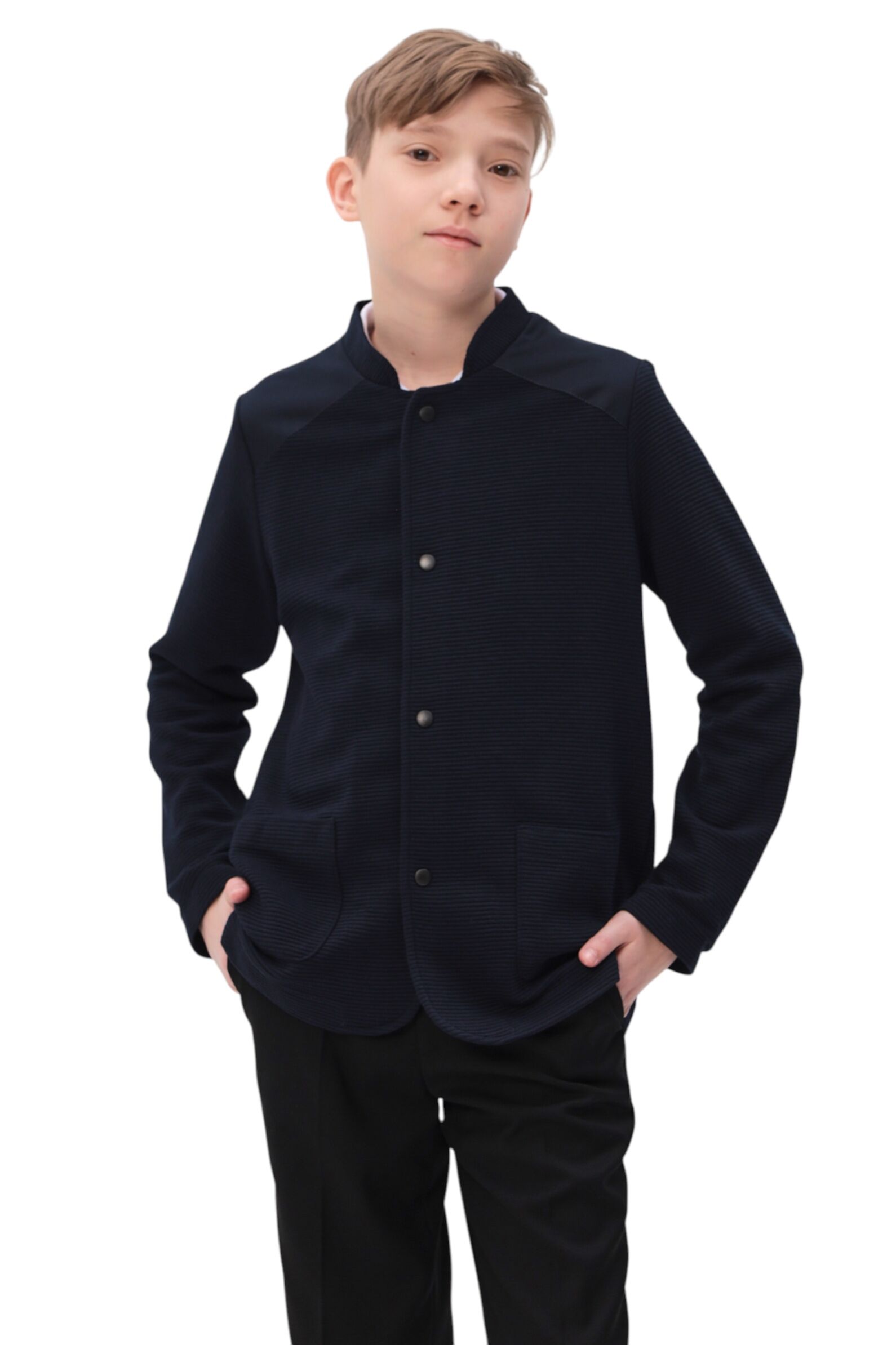 Пиджак мал. АРТ.OTTO,син,вис-пэ-эл