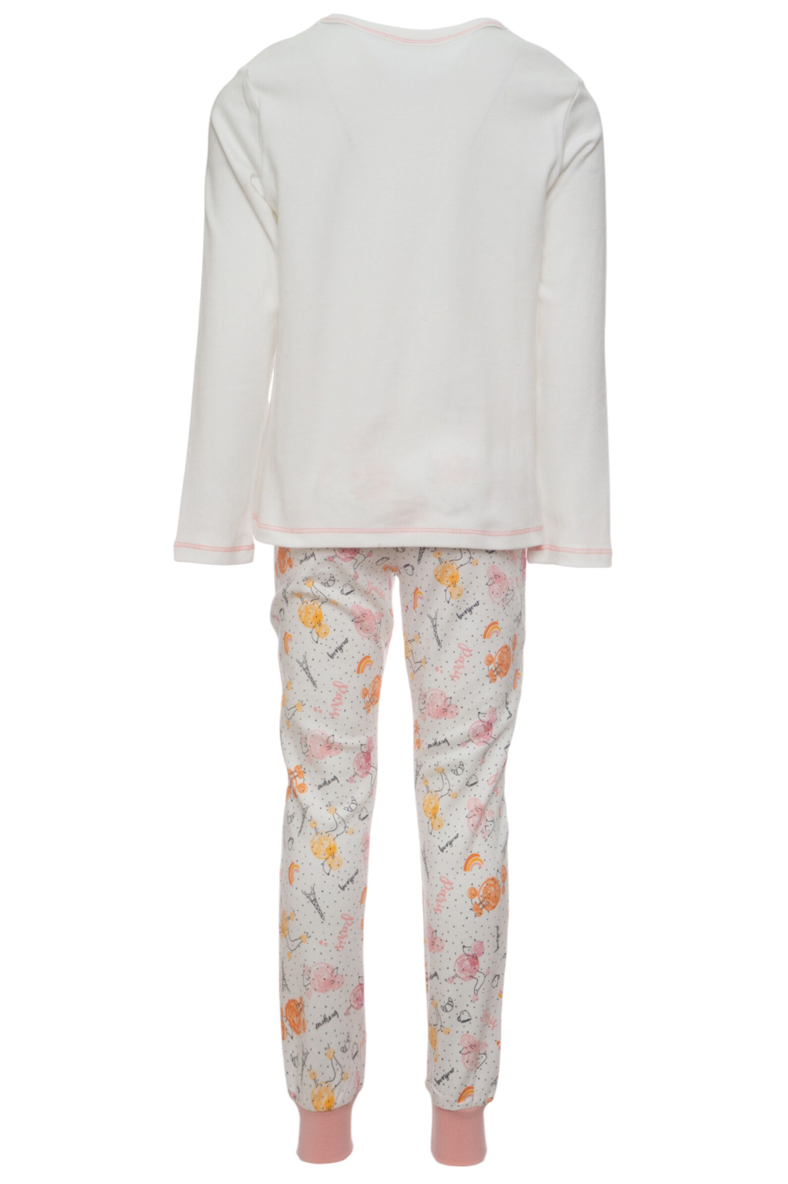 Пижама дев. АРТ.929000,бел-мул,хл