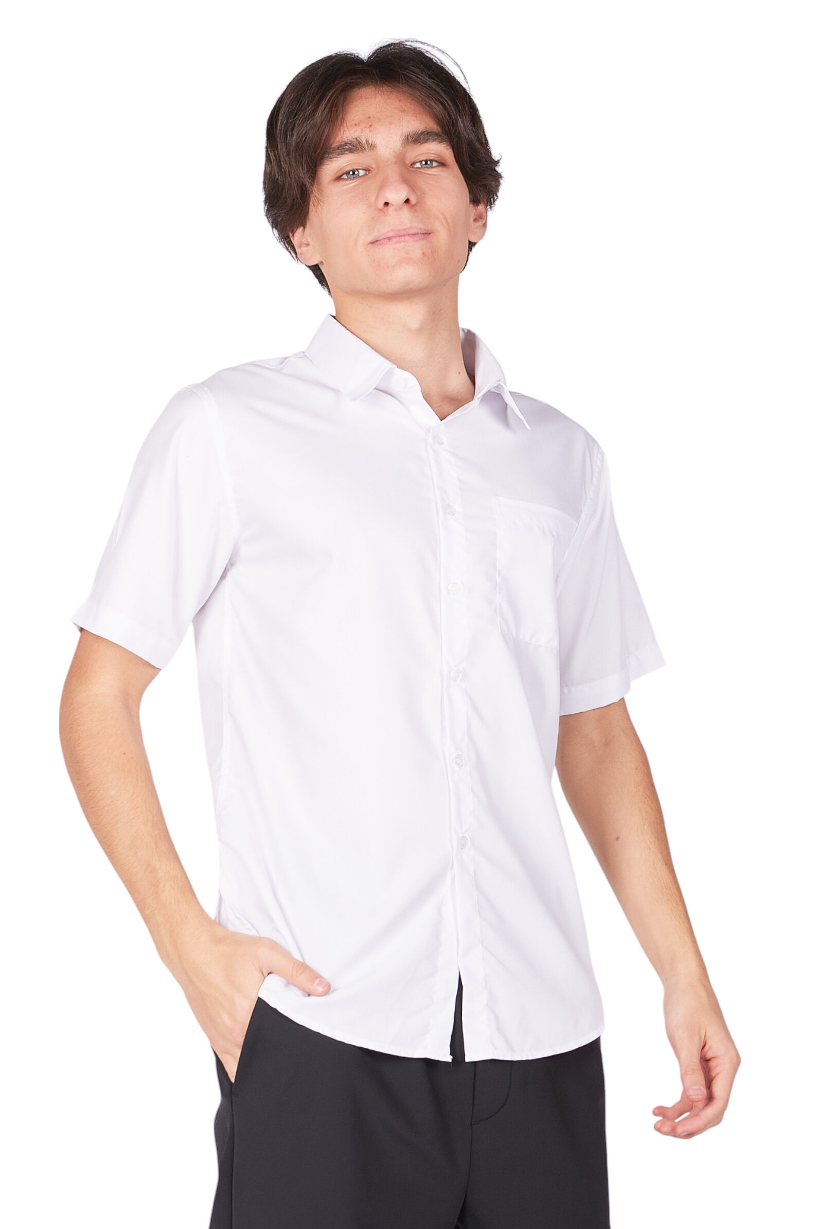 Рубашка мал. АРТ.B-SH35220S,бел,вис-мод