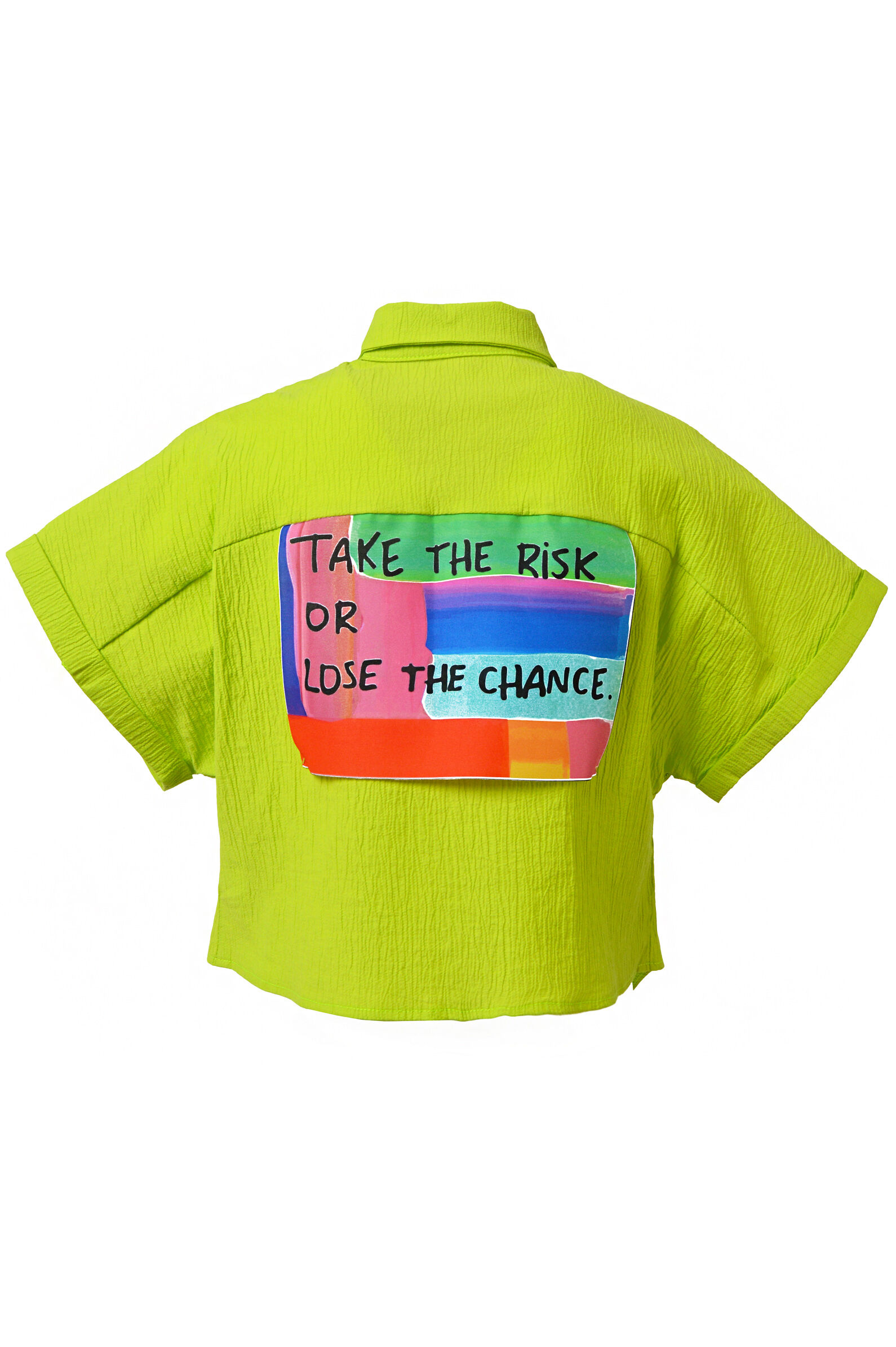 Рубашка дев. АРТ.SR500G100,зел,вис