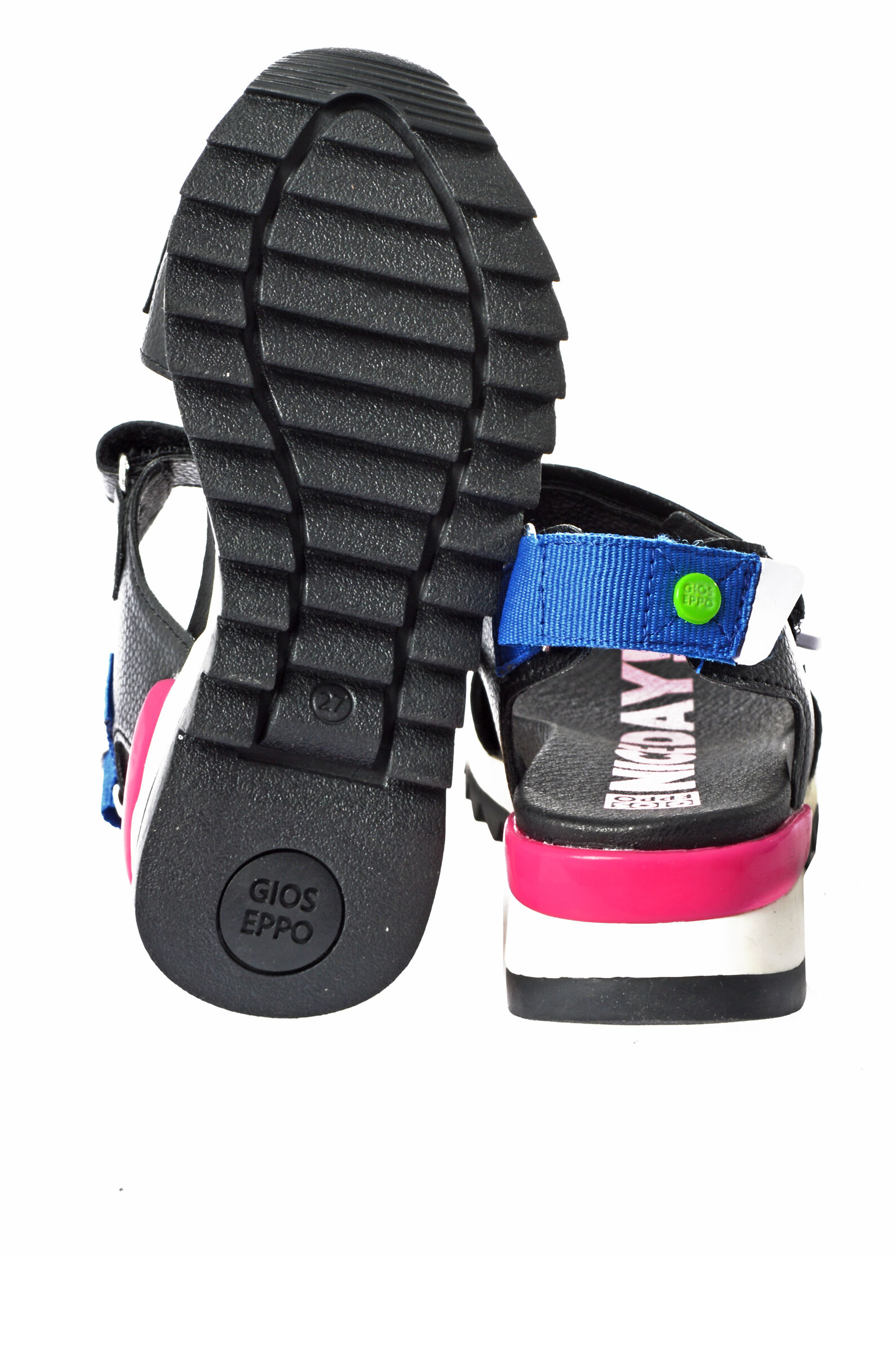 Сандалии дев. АРТ.69004,чер,и.к/и.к