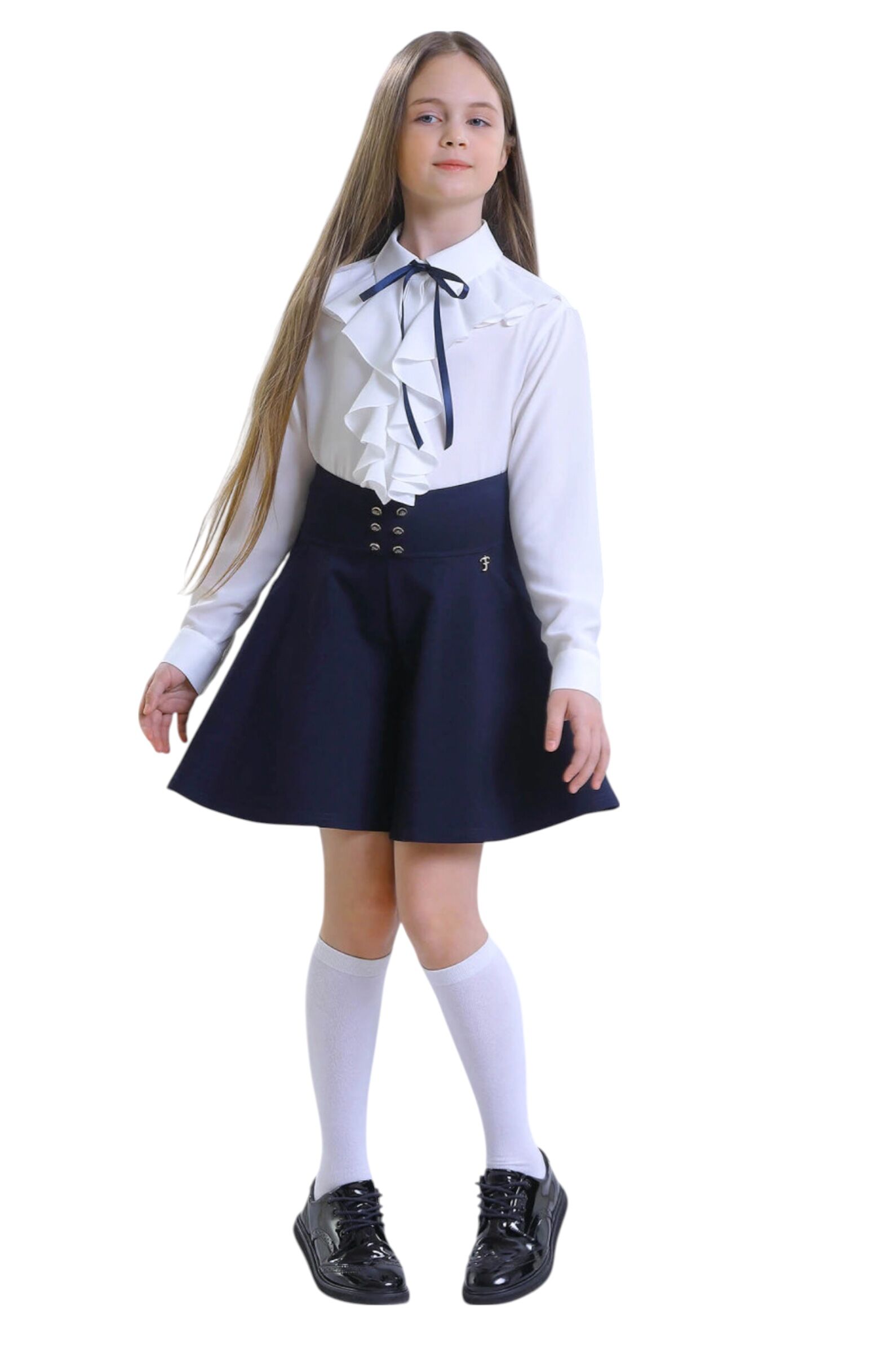 Шорты дев. АРТ.FSL-358-525/524,син,вис-па-эл