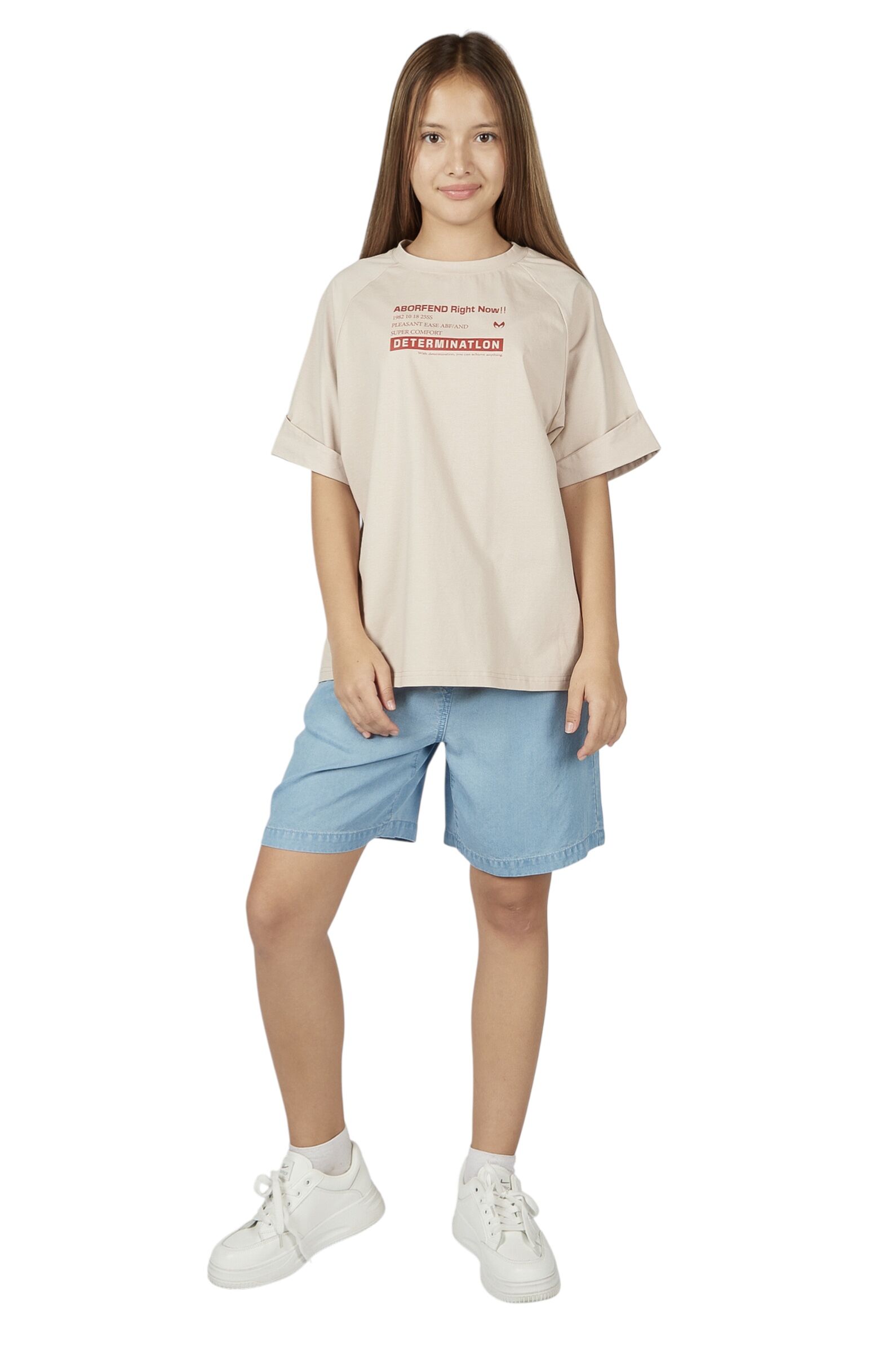 Шорты дев. АРТ.G-JN26098,гол,тенсель