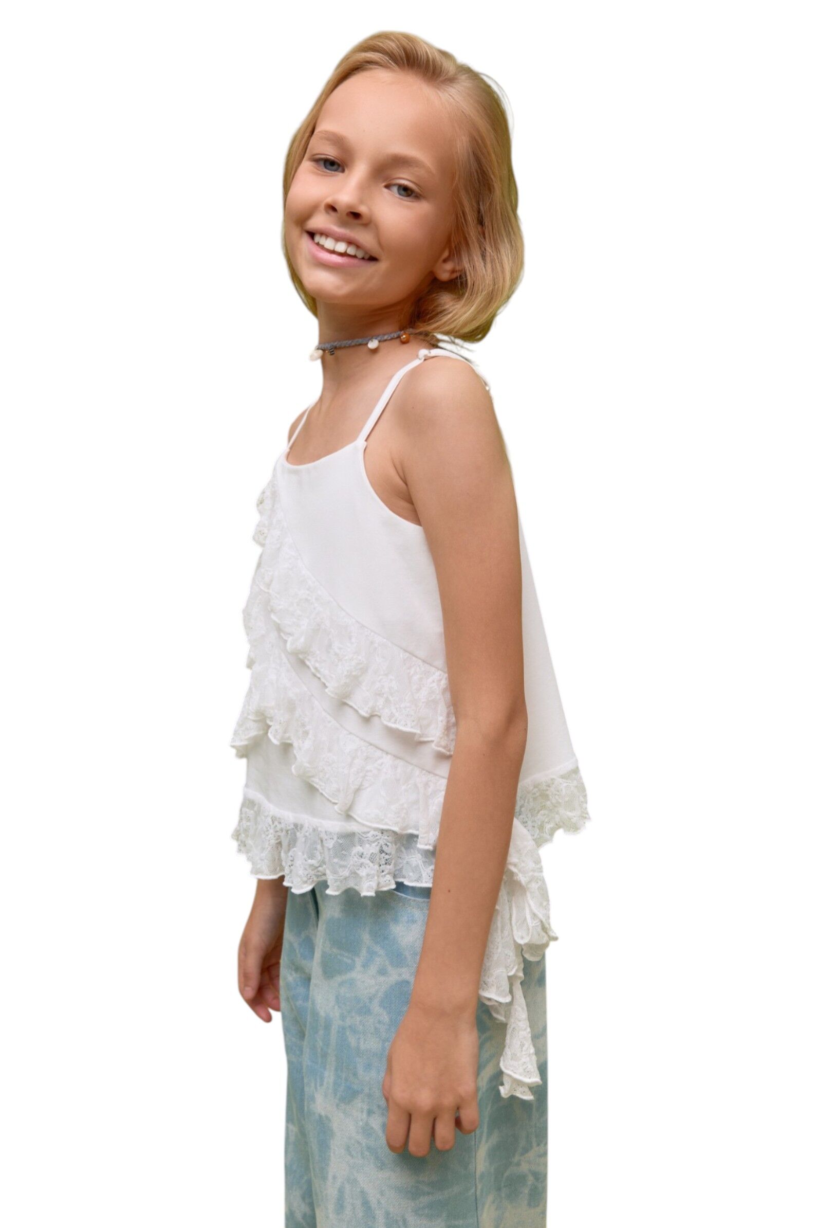 Топ дев. АРТ.260170,бел,хл-эл-нейл