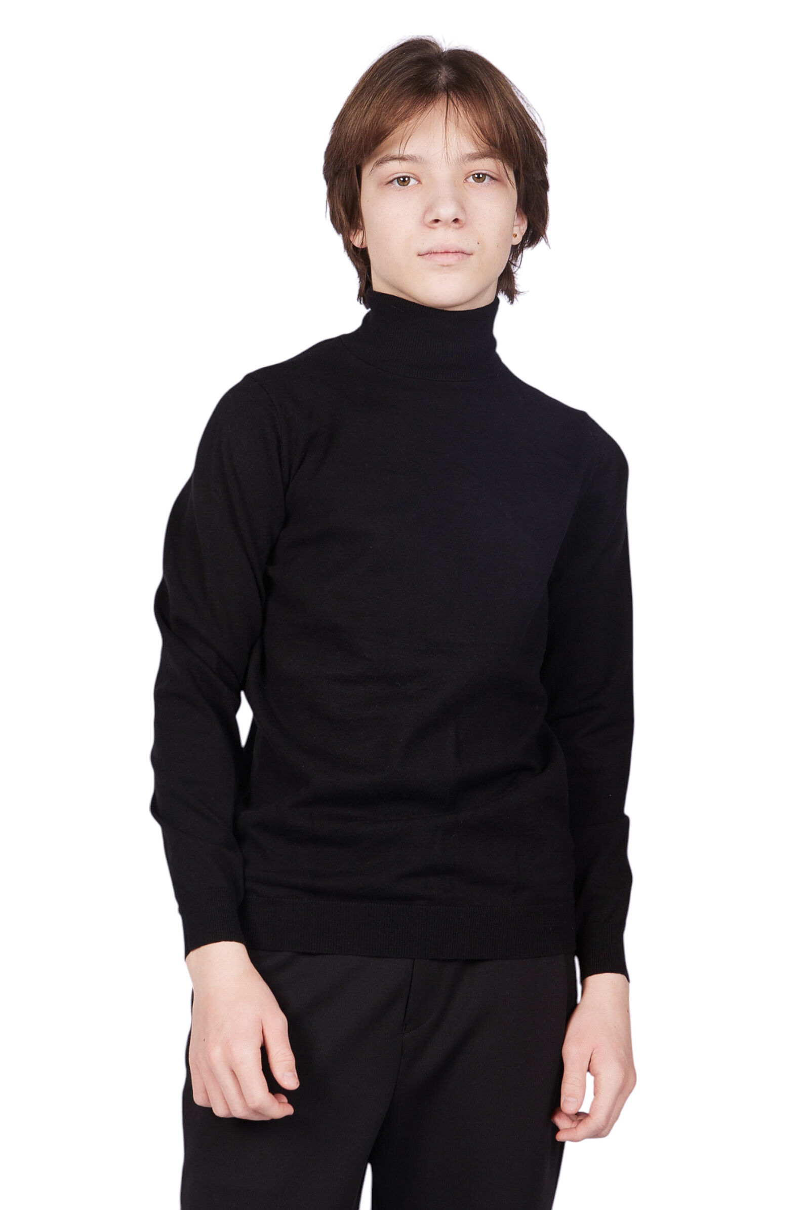 Водолазка мал. АРТ.B-SW35301,чер,хл-эл